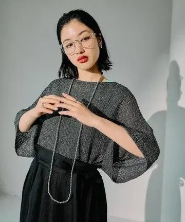 렙심 택 포함 새상품 5 게이지 메쉬 풀오버 SS