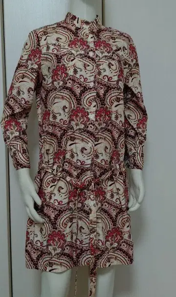 Paul Smith pink 페이즐리 셔츠 원피스 40
