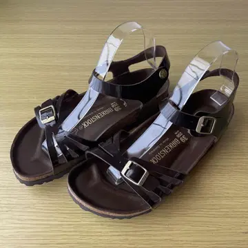 [BIRKENSTOCK] 발리 하프 익스퀴짓/페이턴트 샌들