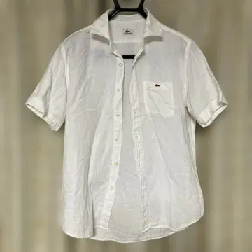 LACOSTE 반팔 셔츠 사이즈 4 화이트