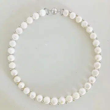 새상품급! TarTar 담수 펄 목걸이 샵채널 QVC 마루야마 레미