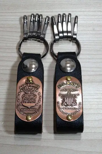 오키나와 미군 공군 & 해군 키링 후크 키링