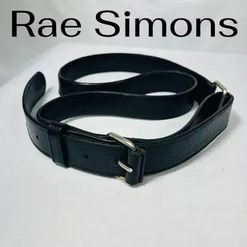 Rae Simons 블랙 가죽 벨트