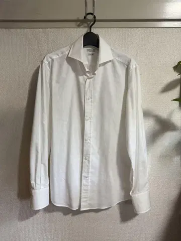 BRUNELLO CUCINELLI 화이트 슬림핏 셔츠