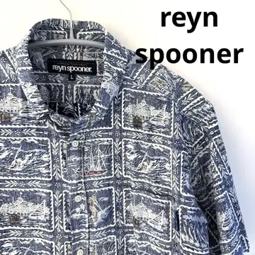 레인스푸너 반팔 알로하 셔츠 L 사이즈 reyn spooner
