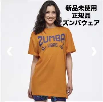 정품 최신작 미사용 새상품 미개봉 ZUMBA T셔츠 오렌지