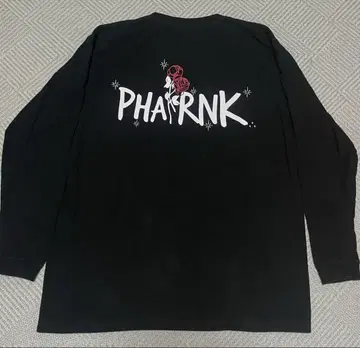 PHATRNK 팻랭크 긴팔 티셔츠 롱티 블랙 장미 파랑 택