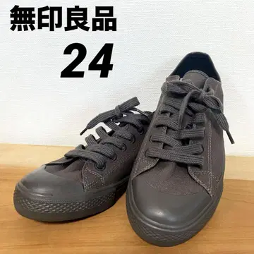 [새상품급] 무인양품 24 그레이 캔버스 스니커즈 로우컷 편안한 착용감