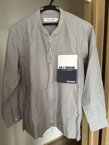 CLOSET CLASSICS 그레이 집업 셔츠 M