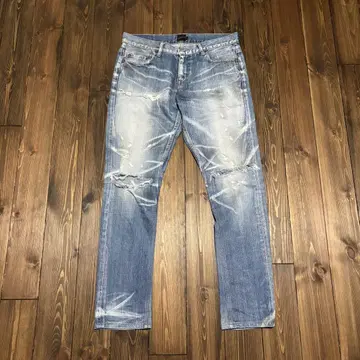 jackrose 잭로즈 데님 데미지 가공 스트레이트 y2k 00s