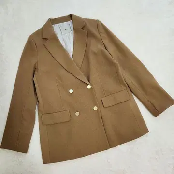 에누 내추럴 뷰티 베이직 더블 브레스트 테일러드 재킷 M