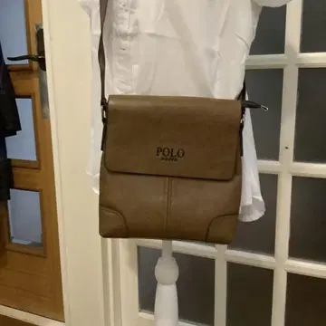 POLO 브라운 숄더백