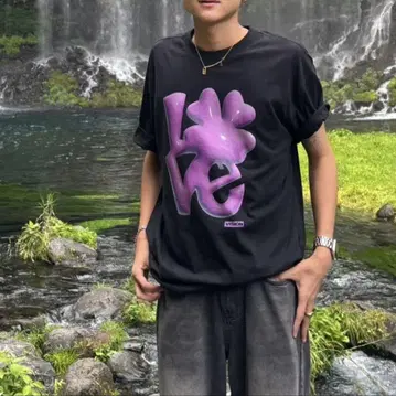 3D Love T-Shirts Black