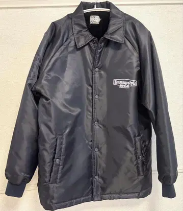 KUSTOMSTYLE 네이비 나일론 블루종 L