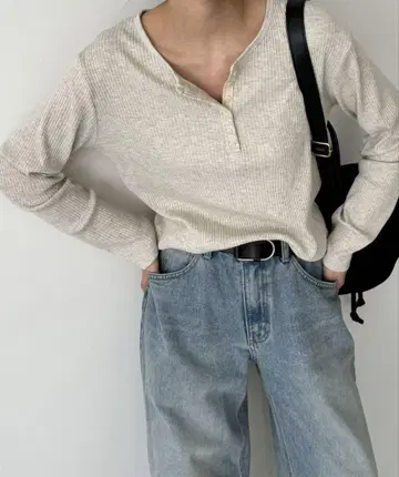 CANALJEAN Elmar 헨리넥 리브 티셔츠