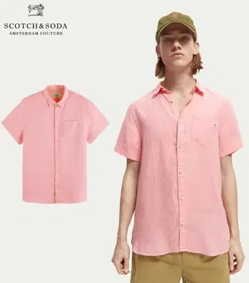 미사용 새상품 SCOTCH&SODA 스카치 앤 소다 린넨 셔츠 S 사이즈