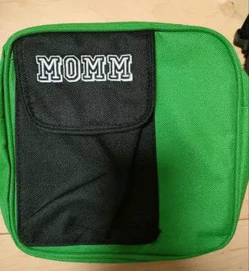 MOMM 그린 블랙 지퍼 파우치