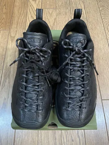 새상품 KEEN 재스퍼 블랙 스무스 가죽 25cm 킨