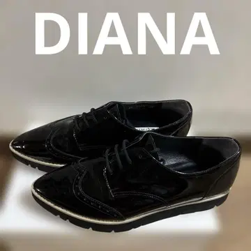 DIANA 다이애나 블랙 에나멜 로퍼 24cm