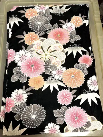유카타 여성용 블랙 베이스
