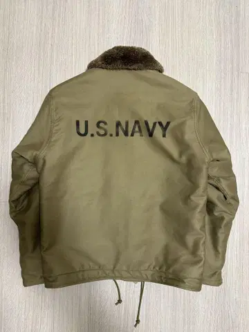 U.S. NAVY 밀리터리 덱 자켓 휴스턴 새상품급 사이즈 40