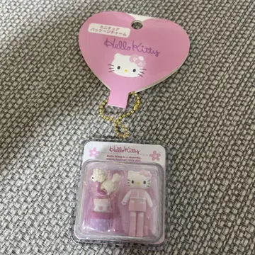 산리오 미니어처 패키지 참 발길이 키티