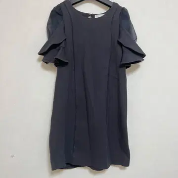 snidel 스나이델 프릴 슬리브 원피스 블랙 포멀 O