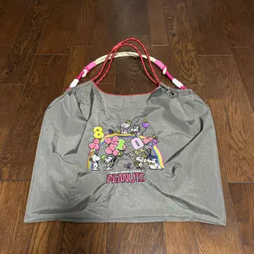 PEANUTS 스누피 에코백 그레이