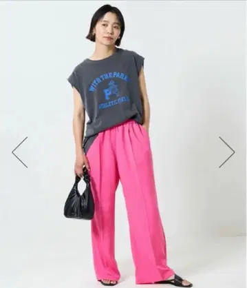 FREAK'S STORE 프릭스 스토어 린넨 센터 프레스 이지 팬츠