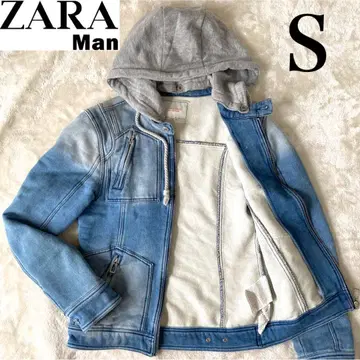ZARA MAN 고품질 데님풍 자켓 2way 인디고 후드