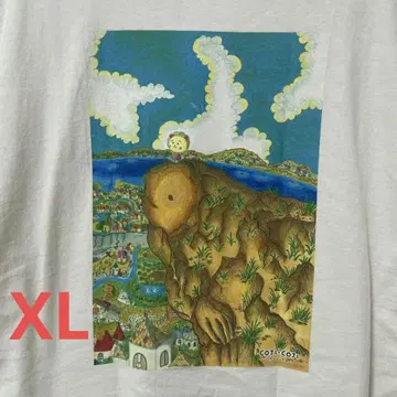 [ LABRAT ] 라브라트 코지코지 프린트 티셔츠 XL 화이트