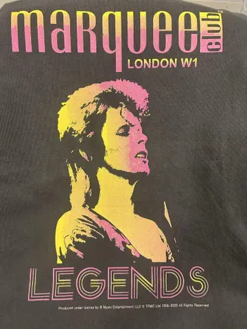 MARQUEE CLUB David Bowie 티셔츠: SIZE M
