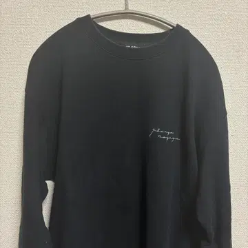 XLARGE 백 프린트 맨투맨 블랙