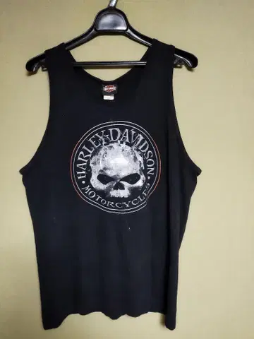 Harley-Davidson 스컬 로고 탱크탑 L 블랙
