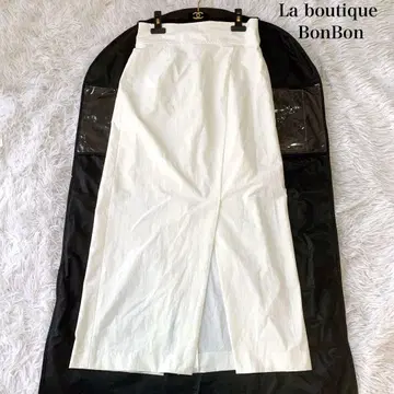 La boutique BonBon 컷 조젯 내로우 맥시 스커트