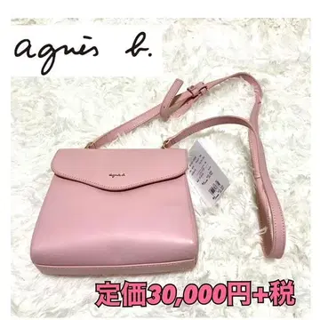 새상품 agns b. 애니에스 베이 숄더백 핑크 소가죽