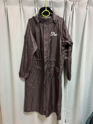 YAMAHA 후드 부착 롱 레인코트