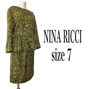미품 nina ricci 니나리치 스커트 셋업 패턴 쇼와 레트로