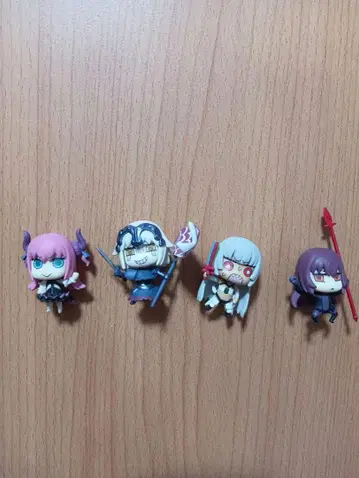 FGO 트레이딩 미니 피규어 4체