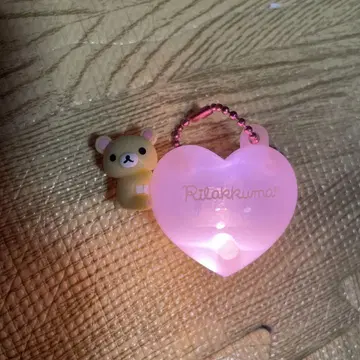 코리락쿠마 하트 라이트 키링