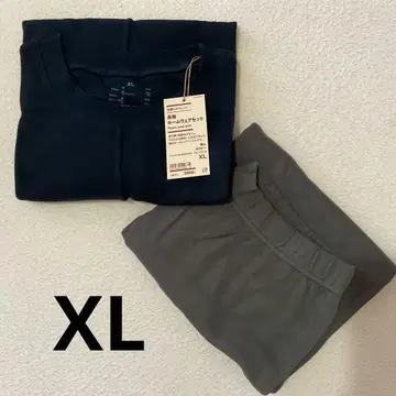 미사용 새상품 [XL] 무인양품 긴팔 룸웨어 세트 네이비