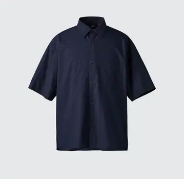 UNIQLO 브로드 오버사이즈 셔츠 네이비 반팔 셔츠 M 사이즈