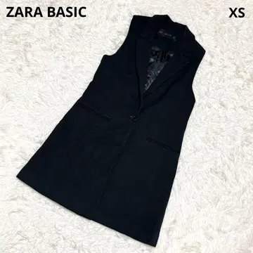 ZARA BASIC 질레 베스트 롱 블랙