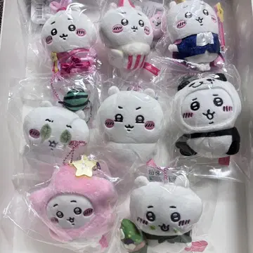 치이카와 8세트 수박 깨기 뭉 얼굴 별에 소원을 칠석 팬더 말차