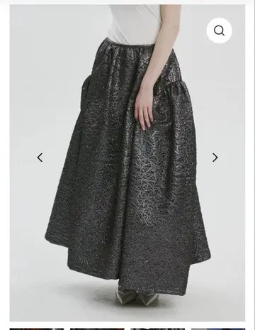 THE TOE Midtown Jacquard Skirt gray