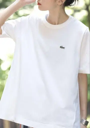 BEAMS BOY [별주] LACOSTE / 헤비 피케 A라인 티셔츠