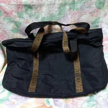 검은색 나일론 보스턴 백