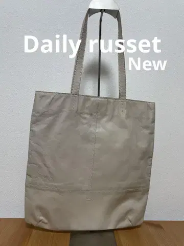 새상품 Daily russet 베이지 가죽 토트백