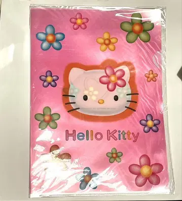 키티 클리어 파일 헤이세이 레트로 산리오 핑크 귀여움