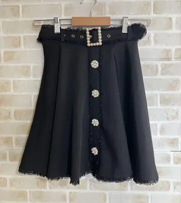 ROJITA 스커트 벨트 비쥬 블랙